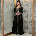 European and american  elegance long dress evening dress heavy industry hot diamond cross-border clothing women's large size dress