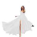 european and american export hot seller: new milk silk sexy deep v long sleeve dress for  and