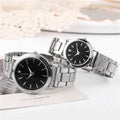 New arrivalcouple watch luminous steel strap watch women's watch men's quartz watch men's watch manufacturer wholesale large dial