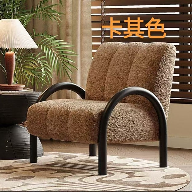 B&b medieval style fabric casual chair hotel balcony designer sofa retro lazy back chair