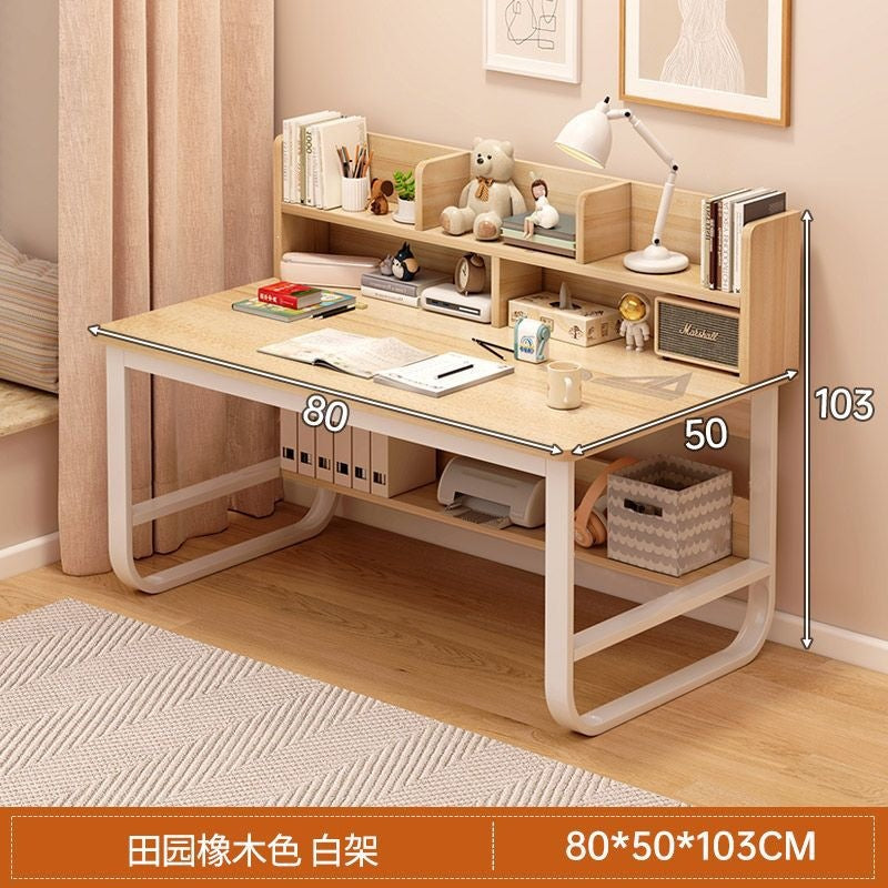 Computer desk desktop home desk bookshelf all-in-one bedroom primary and junior high school student writing desk study desk office desk