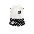 Boys' sleeveless outfit set - new summer collection: stylish sleeveless tank top and shorts set for toddlers and young boys