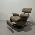 Smart electric recliner eames electric boss chair multifunctional designer rotatable single leather sofa chair