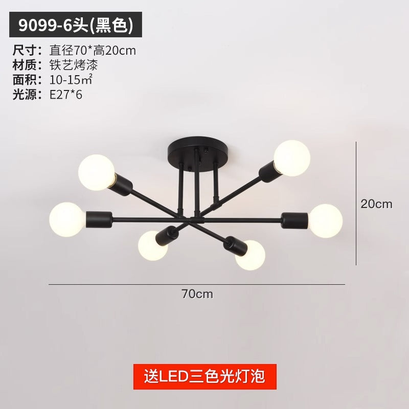 export european style living room chandelier post-modern casual three-head dining room master bedroom for home high-end scandinavian lamps