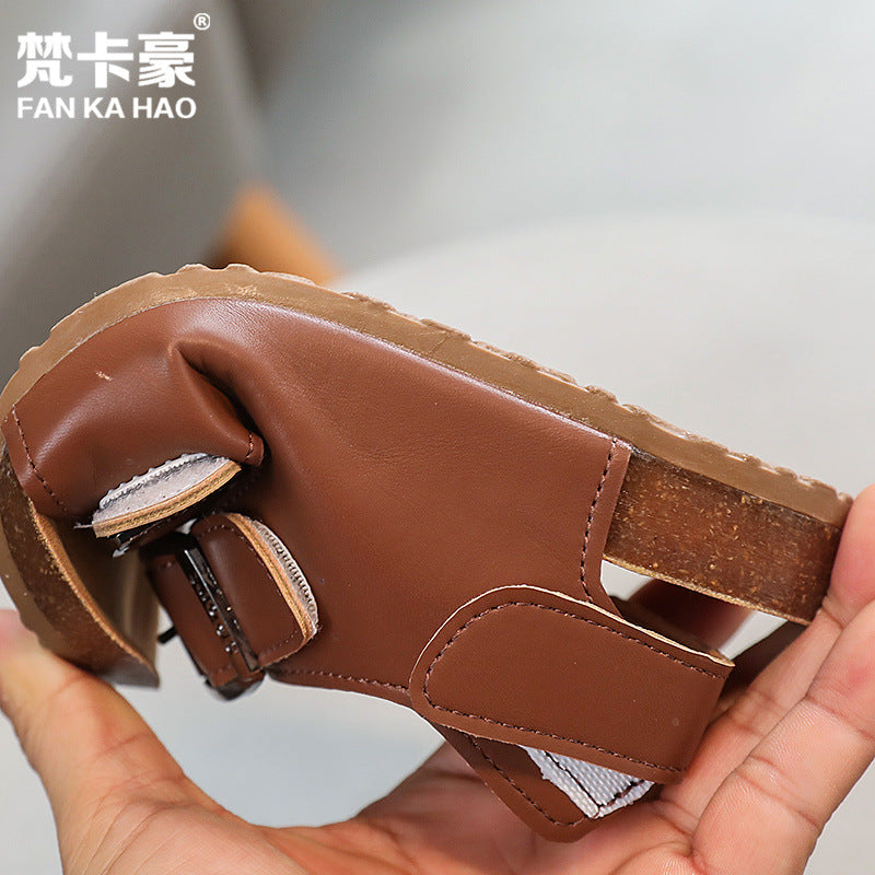Vancahao boys' sandals -  summer new collection: soft-soled kids' shoes, export quality, big & tall boys' beach sandals