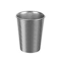 304 stainless steel outdoor beer mug - vintage coffee cup - industrial style cold drink tumbler - portable single-wall camping cup