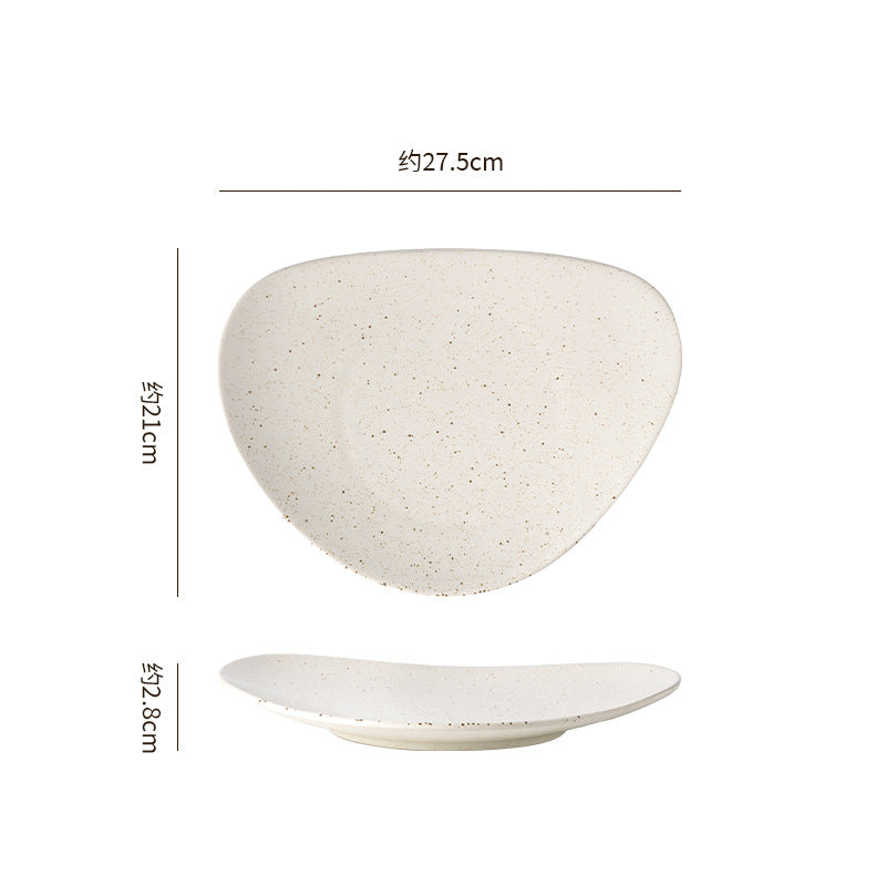 Vintage irregular high-end bowls, plates, and dishes - restaurant, hotel, and home tableware - unique dinnerware for serving dishes, desserts, rice bowls, and plating