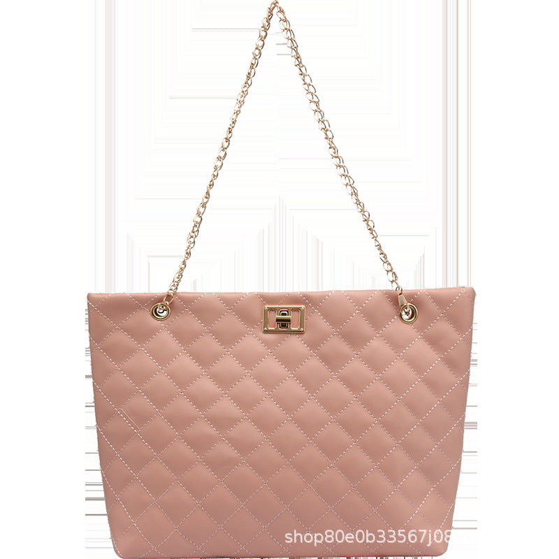 Guangzhou women's bag manufacturer 2021 Korean version of women's shoulder messenger bag large-capacity shopping bag delivery tote bag