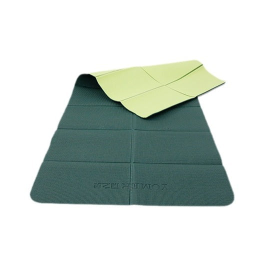 Foldable yoga mat pvc fitness nap mat anti-slip thickened portable cross-border