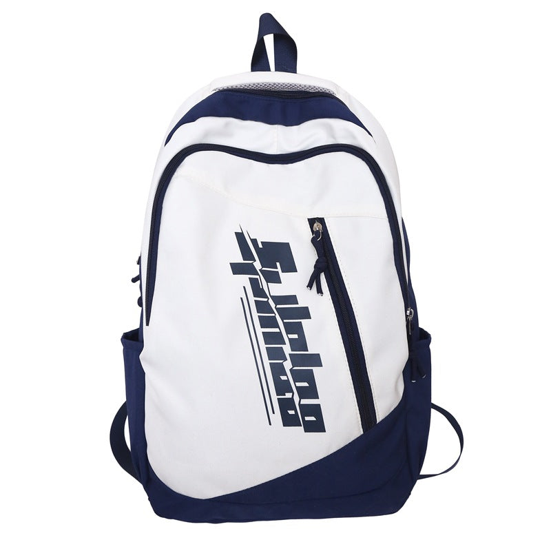 School bag for junior high school students, large-capacity lightweight backpack for men, Korean version of trendy versatile middle school students, niche backpack for women