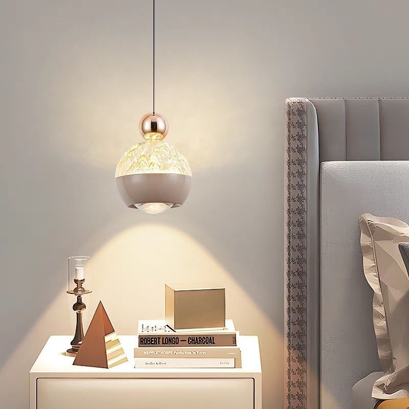 Hand scan sensor new arrival bedside chandelier casualfashion voice iceberg popular small chandelier adjustable bedside hanging wire lamp