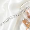 Aliexpress cross-border jewelry fashionstylish ball chain multi-layer anklet casualo-shaped chain beach anklet foot chain for women