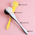 New single two-color beauty tool loose powder brush manicure dust makeup brush super soft fiber bristle makeup brush
