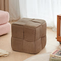 Sofa stool for home living room footrest bedroom casual low stool corduroy twist stool beige stool cross-border hot selling