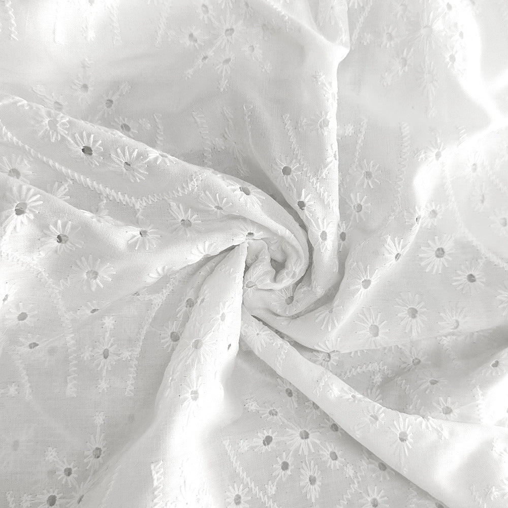 Russian  women's new summer sleeveless suspender dress hollow embroidery sleeveless jacquard suspender dress