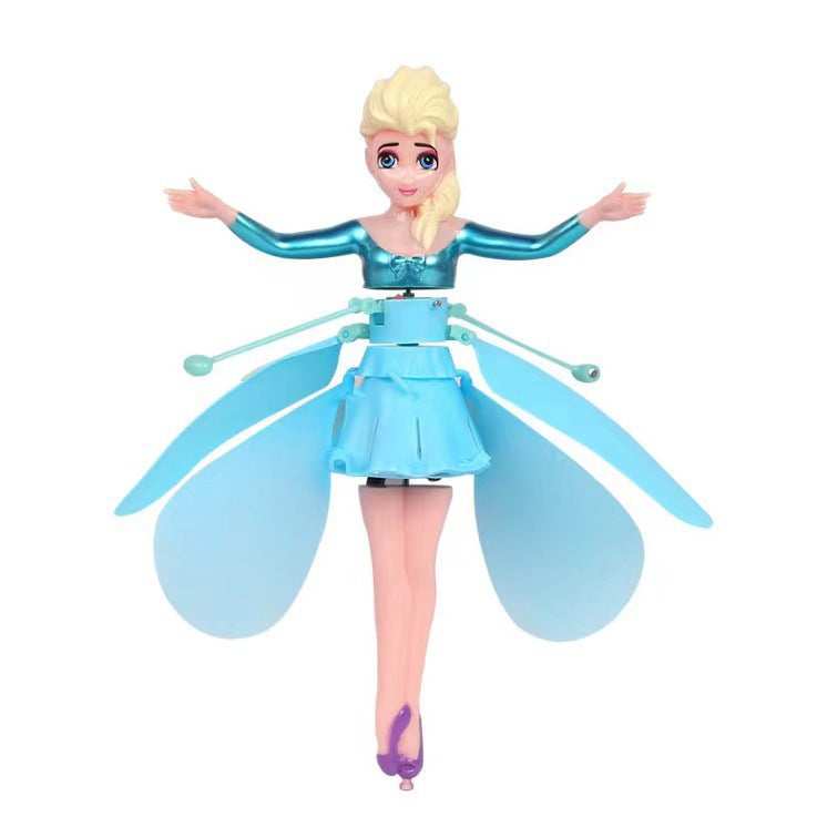 Little fairy sensor aircraft remote control aircraft suspended helicopter resistant to falling and flying cross-border rechargeable kids toy