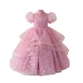 Ready-to-ship, hot-selling girls' dresses: flower girl dresses, wedding dresses, evening gowns. elegant, high-end runway style, little girl's accessible luxury dresses