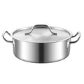 Factory direct sales stainless steel yuanyang pot, special hot pot for induction cooker, thickened clear soup pot, right-angled large-capacity hot pot