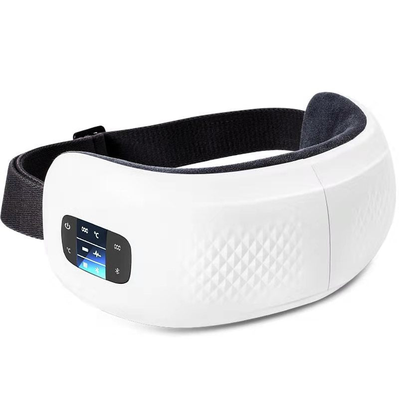 Bluetooth music hot compress airbag eye massager - smart acupoint vibration eye mask for sleep and relaxation