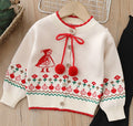 Girls' knitted sweater two-piece set -  autumn/winter new collection - cute pants set for baby girls