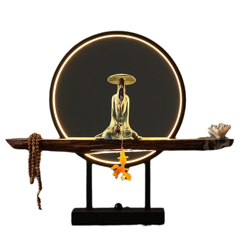 Sun wukong table lamp bedroom bedside creative stylish jiang ziya art living room tea table town entrance decoration remote control