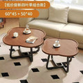 Modern four-leaf clover for home round bedroom simple balcony side table coffee table small apartment living room sofa casualaccessible luxury