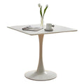 Household medieval style dining table milk tea shop commercial coffee table reception negotiation table slate tulip square table coffee table
