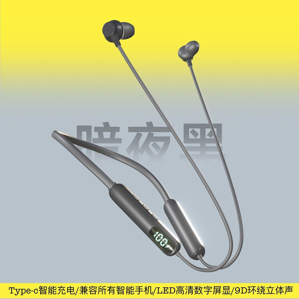 New wireless neckband bluetooth headphones - gaming, sports, noise cancellation, ultra-long standby, card slot, universal compatibility
