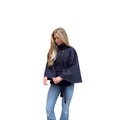 Ready-to-ship  european and american new autumn/winter long-sleeved wool blend shawl coat with tie closure
