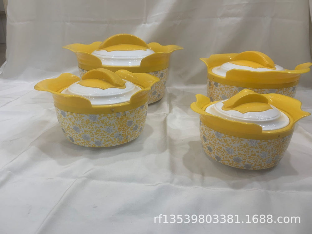 Magnolia 800ml12ml2200ml3200ml foreign trade insulated lunch box lunch box set 4pcs