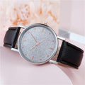 Factory direct wholesale watches: women's starry sky leather quartz wristwatch, gift watch, ladies' watch