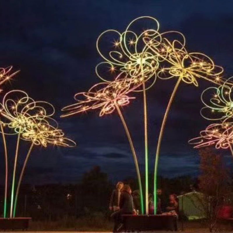 Factory direct sales non-standard flower lamp modeling landscape tree lamp, butterfly landscape tree lamp, cultural tourism landscape lamp engineering lighting