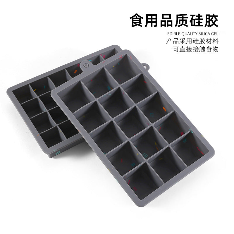 Ice grids new arrival ice cube mold silicone 15 grids 6 grids jelly ice maker ice box ice mold manufacturer in stock