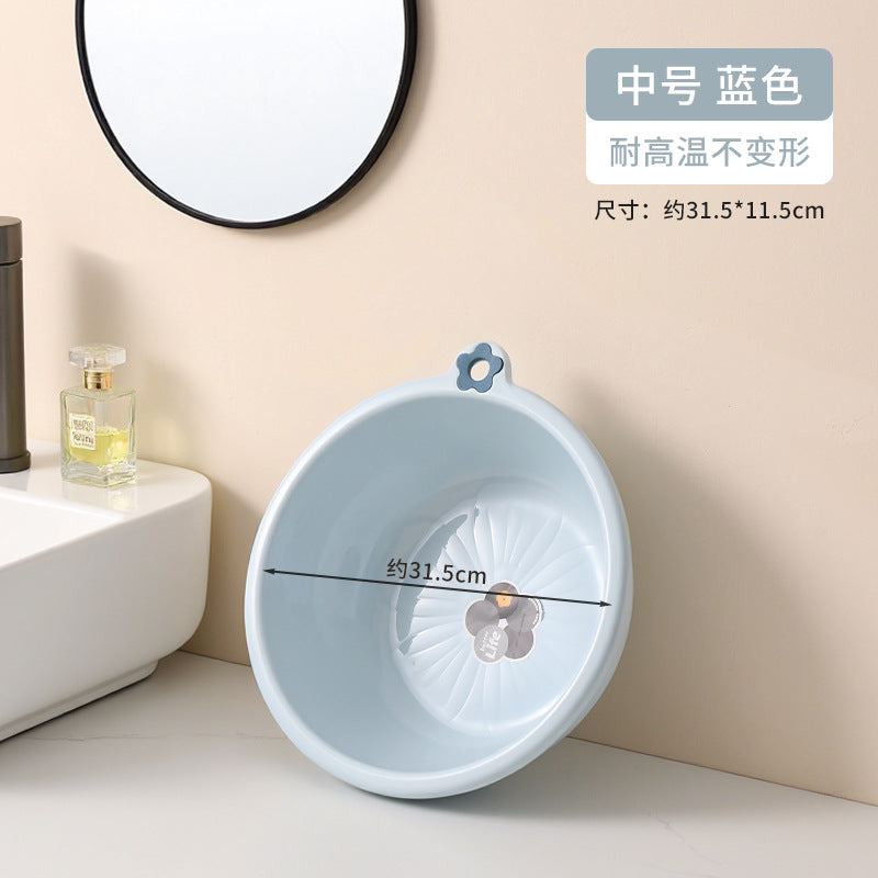 Washbasin for homethickened hanging plastic wash basin for washing vegetables and butt, durable large and small laundry and foot washing basin