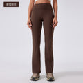New women's high-waisted yoga pants - tummy control, hip lifting, casual wide leg flare leggings for outdoor wear, sports, fitness, and yoga - daw185