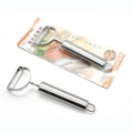 Stainless steel 2-in-1 multifunctional smiley face peeler - double-ended fruit, vegetable, potato, and melon peeler - kitchen tool peeler wholesale