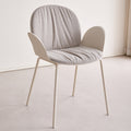 Plastic chair for home use casual armrest dining chair scandinavian restaurant backrest stool negotiation casual chair tall appearance