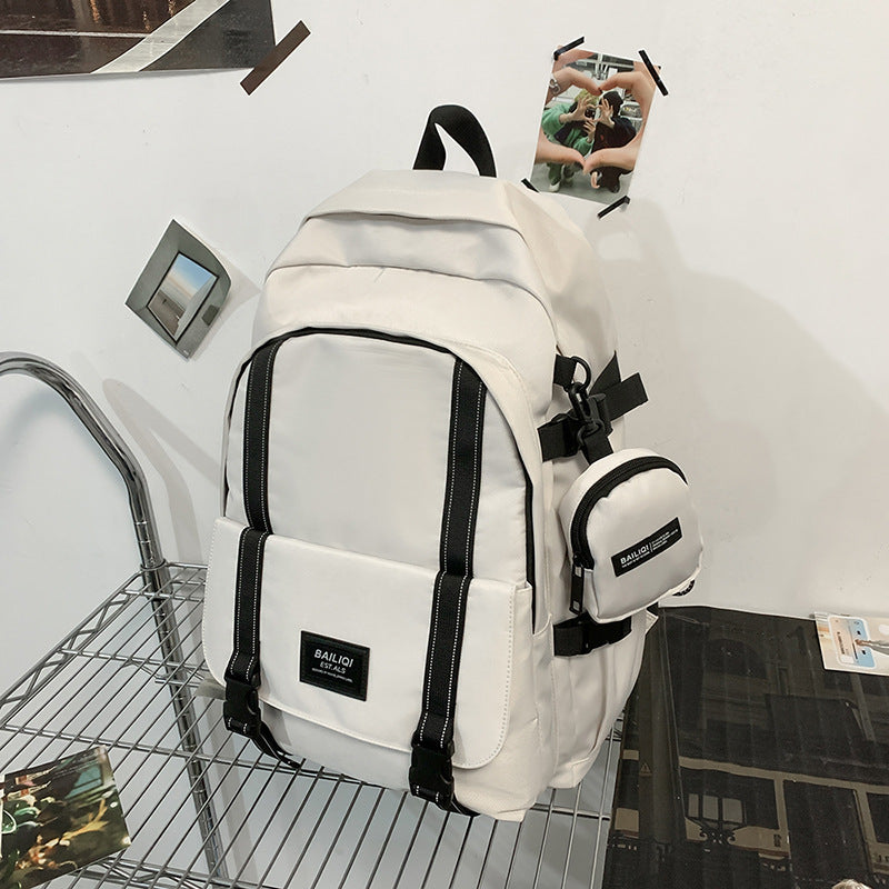 Trendy backpack for girls - high school & college students - large capacity, workwear style, laptop backpack, travel rucksack for men