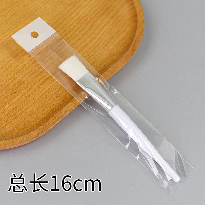 Beauty silicone brush facial mask brush makeup brush soft bristle head brush mud mask beauty tool fan-shaped fruit acid brush