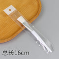 White pole silver set white hair brush length 16cm