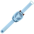 Children's day gift watch fan - mini usb rechargeable portable silent wrist fan for students