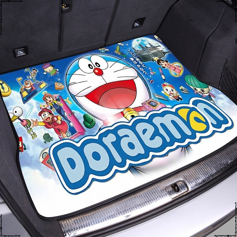 Cartoon car trunk pad Lynk 06 Suiteng Elantra Civic Qashqai tail box pad Accord car pole krypton