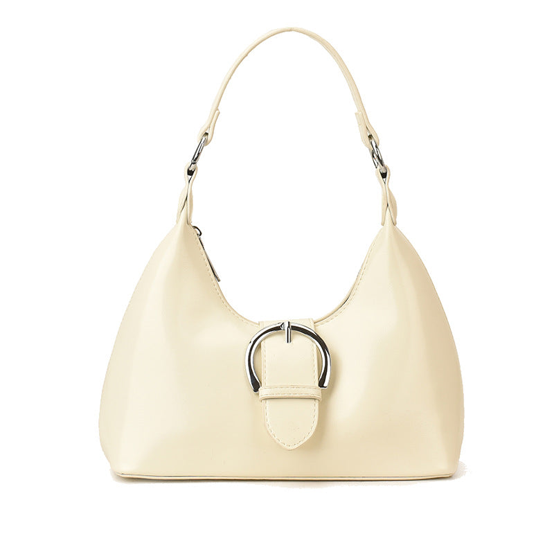 K-stylespringnew arrival shoulder bagfashioncasual oil wax leather armpit bageasiest for matchwork clothing daily dumpling bag for women