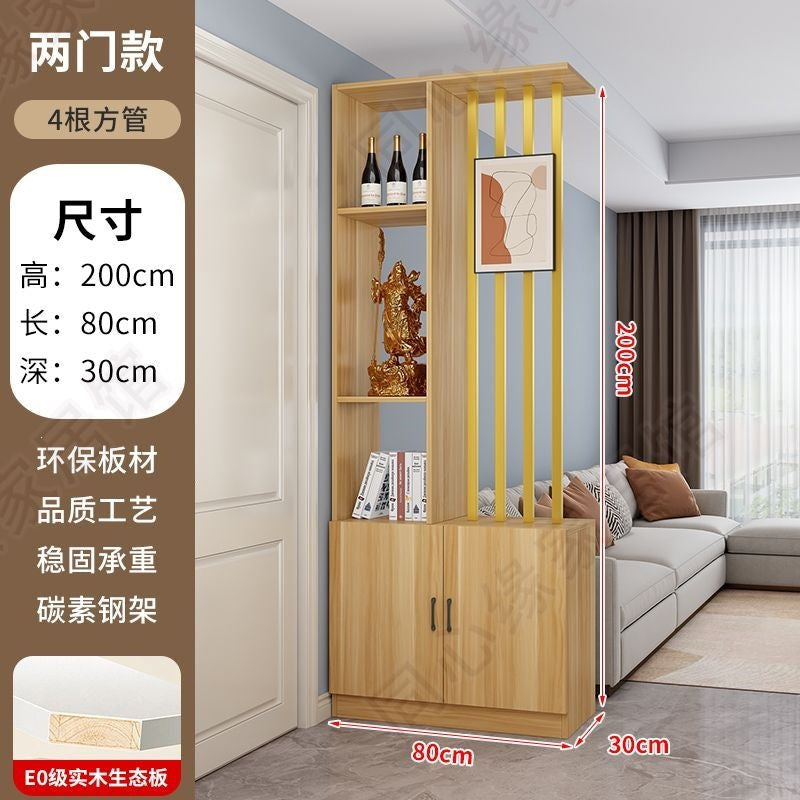 Entrance door shoe cabinet, entrance cabinet, all-in-one screen partition, living room cover, wine cabinet, storage rack, prosperous decoration cabinet