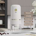 Electric coffee grinder for espresso and pour-over, adjustable grind size, rechargeable, compact mini bean grinder for home use
