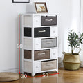 Simple solid wood bedside table casual bedroom bedside table retro storage cabinet drawer cabinet pastoral rattan storage cabinet