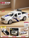 Kids' large police car, security pickup truck, swat rescue vehicle - sound & light musical toy car, realistic model