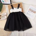 Girls' all-cotton summer dress - korean style, mesh tutu princess dress, sleeveless kids' dress