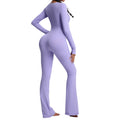 hot-selling one-piece yoga clothes personalizedfall and winter square neck long-sleeved fitness clothes women's dance training one-piece jumpsuit