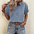 wholesale women's short-sleeved shirts, trendy shirt with hot-selling cross-border print designs, dropshipping available